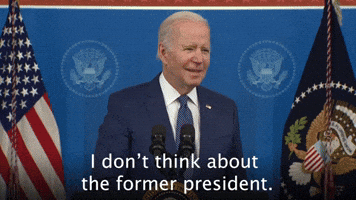I don't think about the former president.