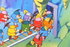 Excited Rainbow Brite GIF