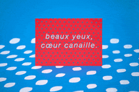 les-canailles design graphic typo yeux GIF