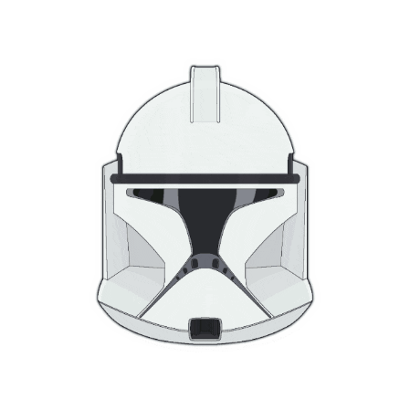 Clone Wars Helmet Sticker