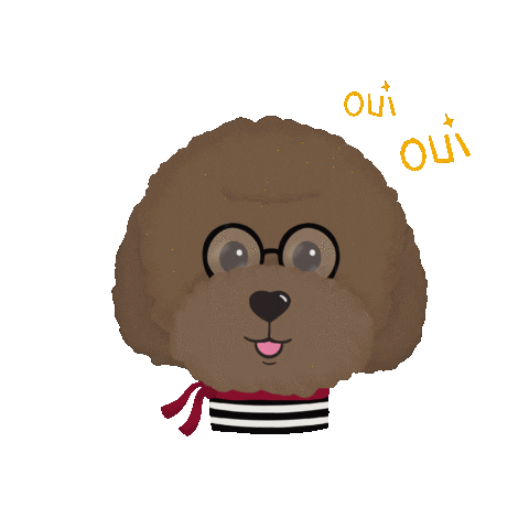 France Dog Sticker