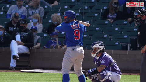 Javier Baez Cubs GIF by Marquee Sports Network