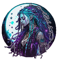 KathieKreativ magic moon magical witchy Sticker
