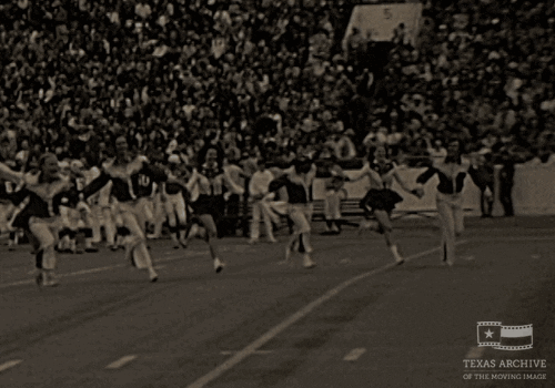 college football cheer GIF by Texas Archive of the Moving Image