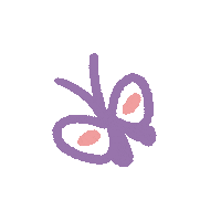 Doodle Butterfly Sticker