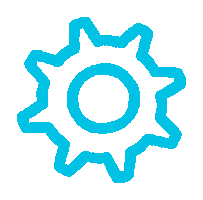 Rockadove cog rockadove Sticker