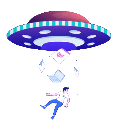 Area 51 Space Sticker by Mr Urbina