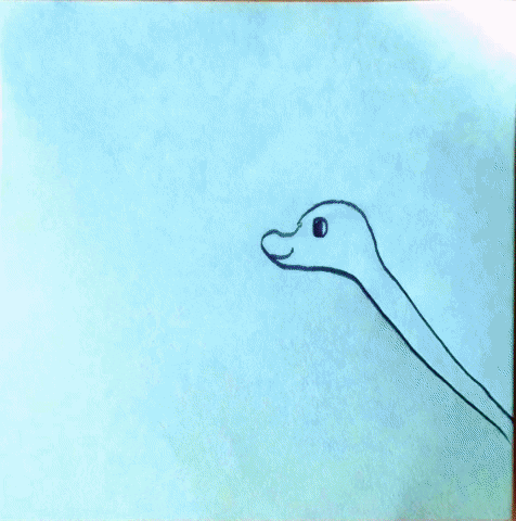 christopherjaldrich giphygifmaker dinosaur asteroid storyboard GIF