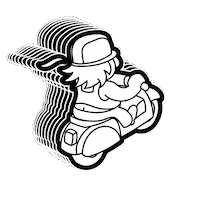 Scooter Detective Sticker by MicroMacroGame