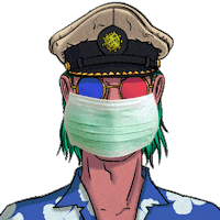 magusarbeni mask covid staysafe Sticker