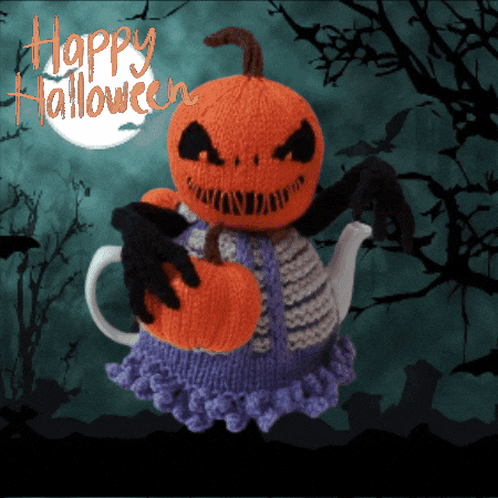 Trick Or Treat Halloween GIF by TeaCosyFolk