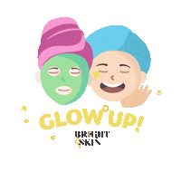 Glow Up Skin Care Sticker by Bright Skin Ph