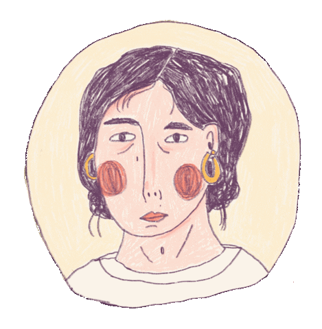 Girl Illustration Sticker