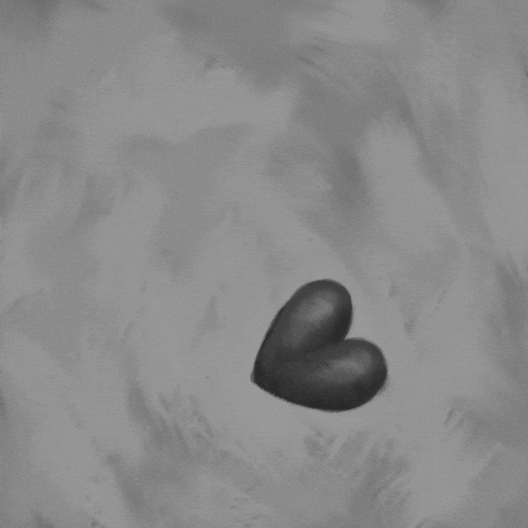 KeraDamo love heart hearts blackandwhite GIF