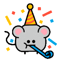 Festival Mouse Sticker by 궁디팡팡 캣페스타