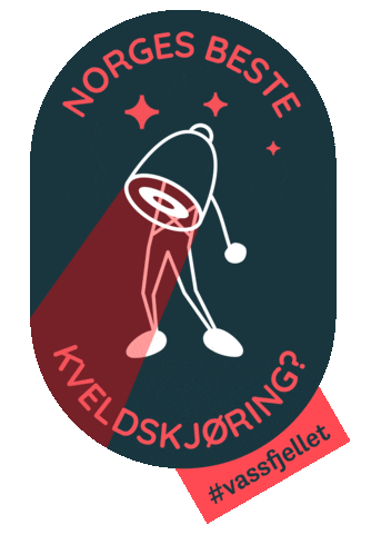 Vassfjellet-Vinterpark giphyupload night skiing lys Sticker