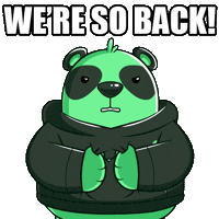 Excited Back Again Sticker by SuperVerse