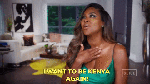 Kenya Moore Reaction GIF by Slice