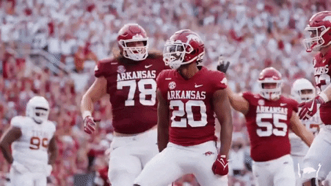 College Football Touchdown GIF by Arkansas Razorbacks