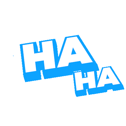 Chuckling Ha Ha Sticker by Michael Shillingburg