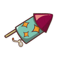 coretanfira fun sticker rocket firework Sticker