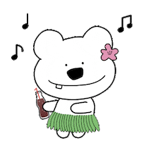 roundyoung 댄스 춤 귀여움 곰 Sticker