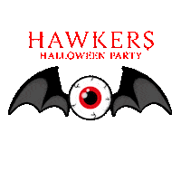 Halloween H Sticker by Hawkersco