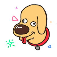 Dogwithacomputer dog puppy silly cute dog Sticker