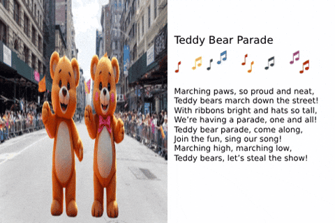 Teddy Bears Animated Cards GIF