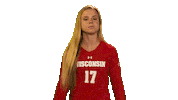 Wisconsin Volleyball Sport Sticker by Wisconsin Badgers