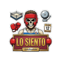 Skull Lo Siento Sticker