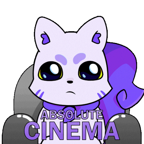 Black And White Film Sticker by Lucky Kat Studios