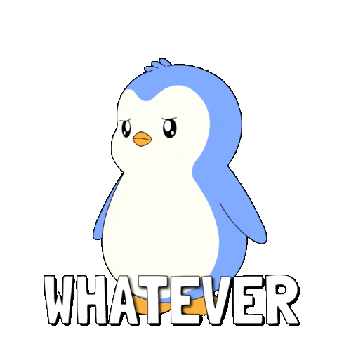 Angry Yeah Right Sticker by Pudgy Penguins