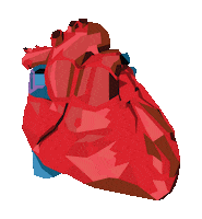 Stressed Heart Sticker by Physiologie Hilfsskript