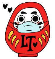 golittletokyo japanese daruma little tokyo golittletokyo Sticker