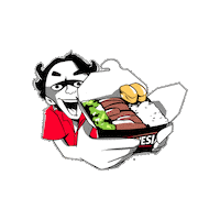 SeIndonesia_idn sei sapi slank seisapi Sticker