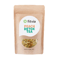 peach detox Sticker by fitvia
