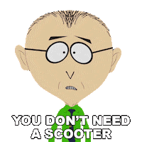 Mr Mackey Scooter Sticker by South Park