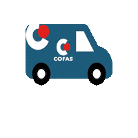 COFAS farmacia cooperativa asturias furgoneta Sticker