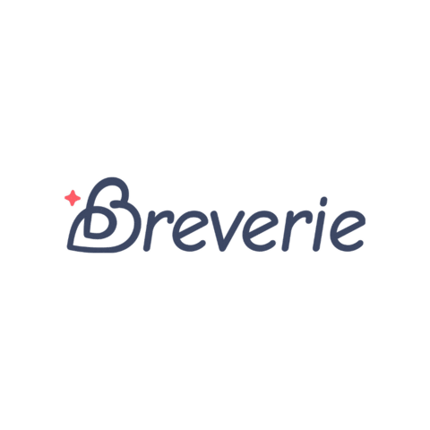 Breverie giphygifmaker happy logo blue Sticker