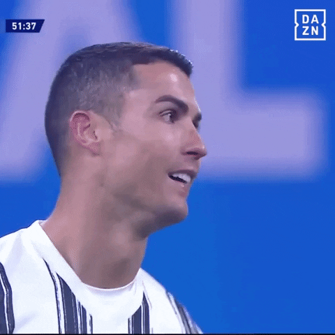 Cristiano Ronaldo Wow GIF by DAZN
