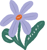 Happy Flower Power Sticker by Sophie Potter