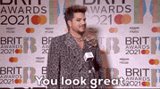 You Look Great Adam Lambert GIF by BRIT Awards