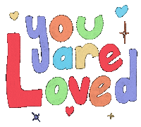 GarringtonIllu love heart rainbow emotional Sticker