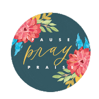 Flowers Pray Sticker by Well-Watered Women