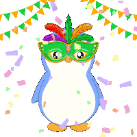 Happy Mardi Gras Sticker by Pudgy Penguins