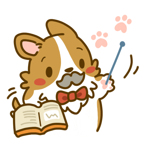 Welsh Corgi Teacher Sticker by Lazy Corgi