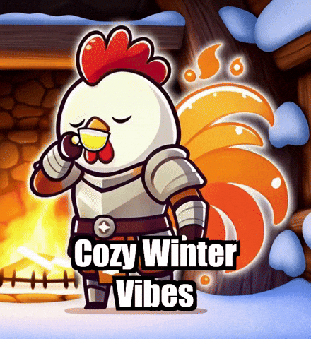 Winter Fireplace GIF by Zorooster