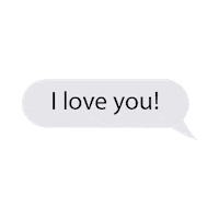 I Love You Text Sticker