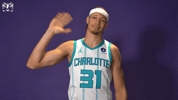 Wave Hello GIF by Charlotte Hornets